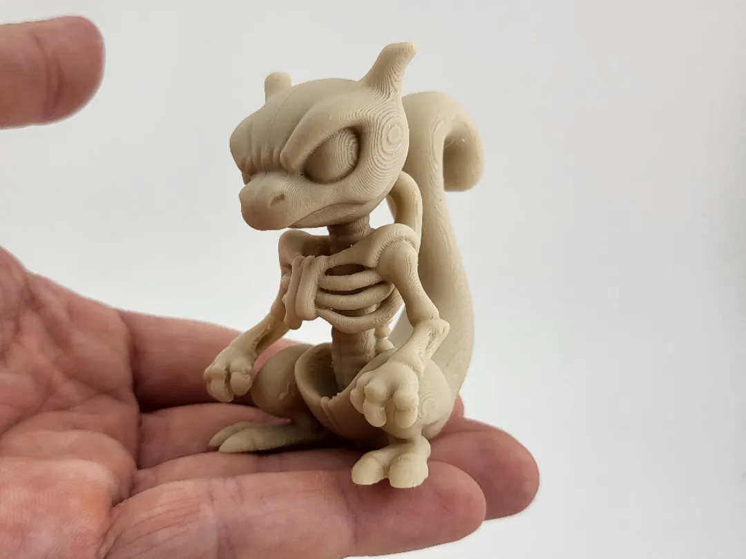 Mewtwo Skeleton Figurine Pokemon