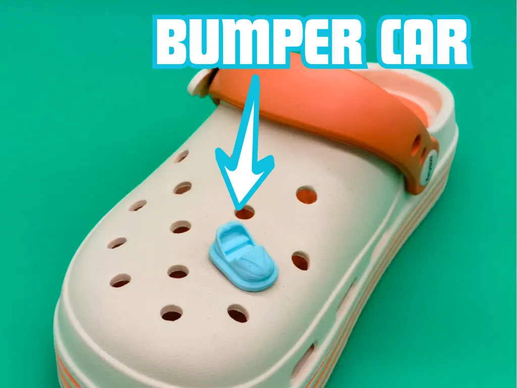 Bumper car croc charm