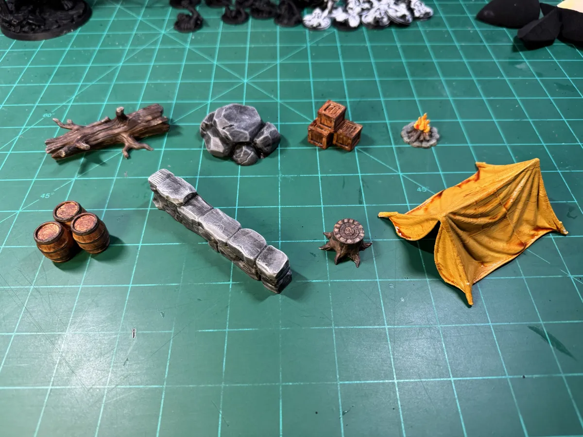 Campsite, Roadblock, Rock Terrain: DnD PF Mini, photo 4 of 4 - Campsite, Roadblock, Rock Terrain: DnD PF Mini Board Games & Tabletop