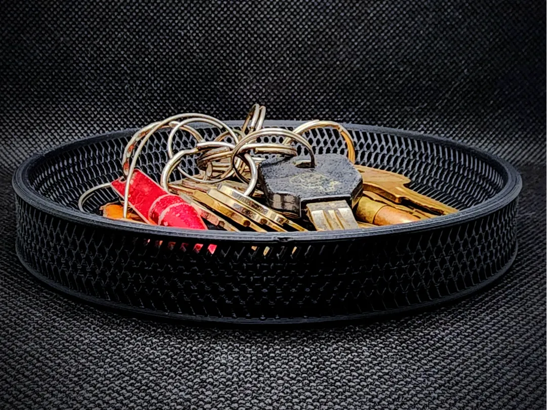 Modern Designer Mesh Pattern Key Bowl