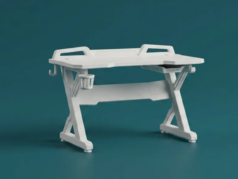 1:12 Scale Dollhouse Gaming Desk