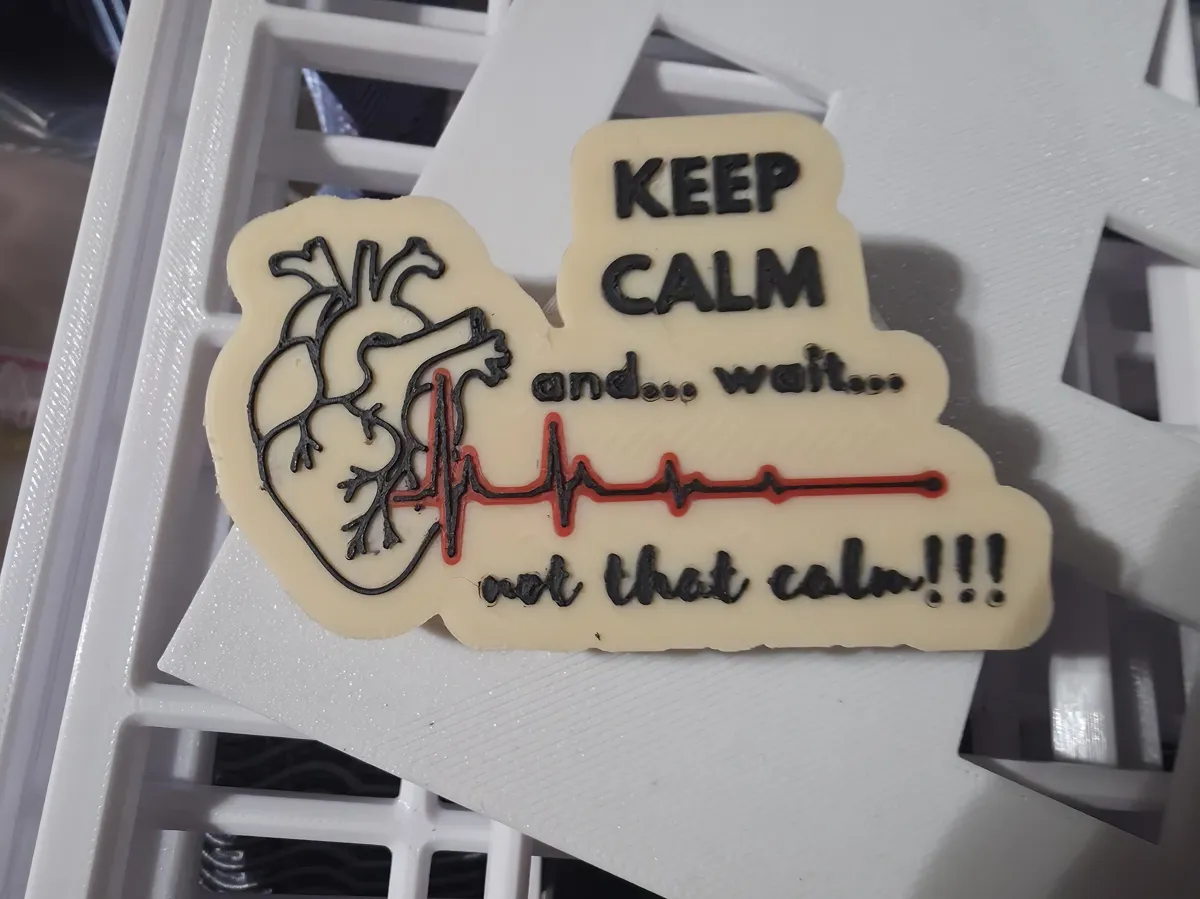 Badge Reel Cover - Keep Calm, photo 2 of 2 - Badge Reel Cover - Keep Calm Fashion