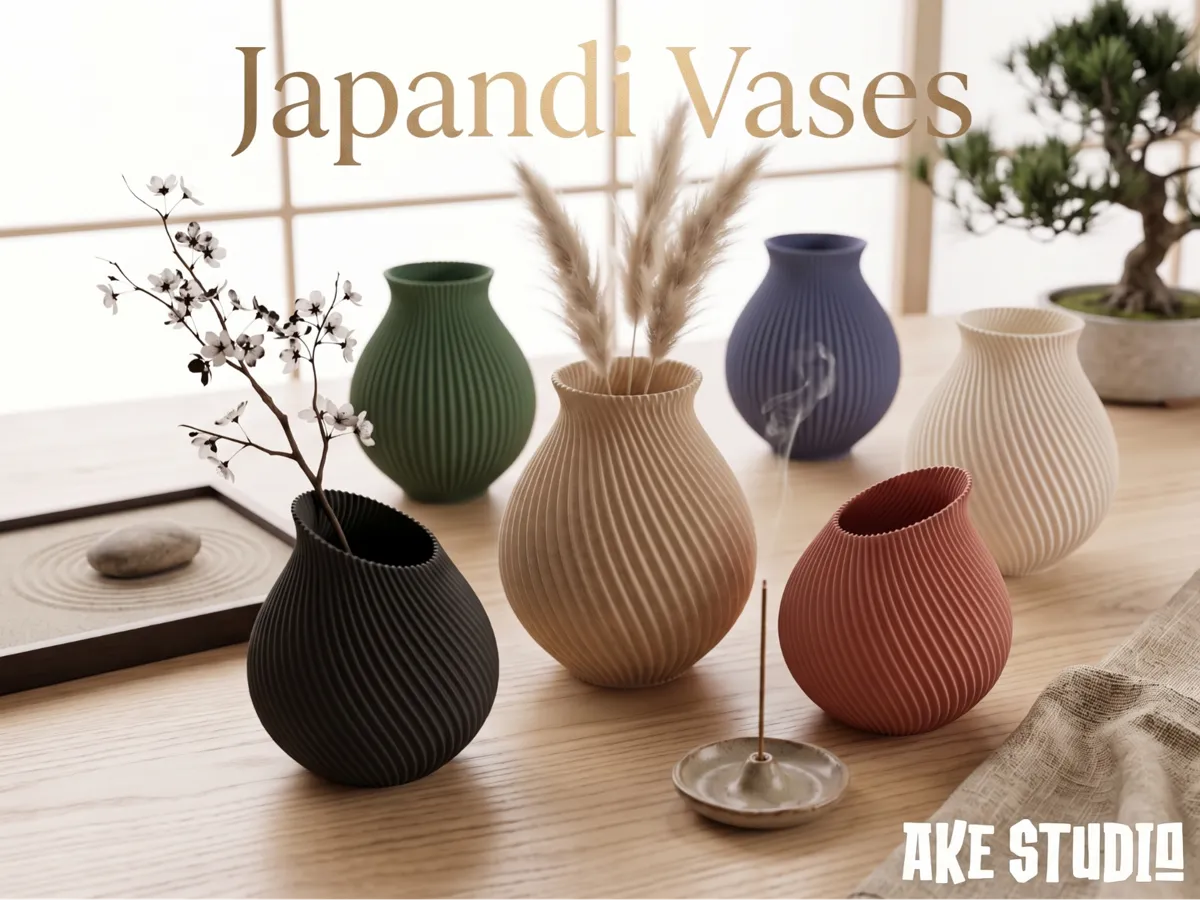 Japandi Vases, 3 Styles