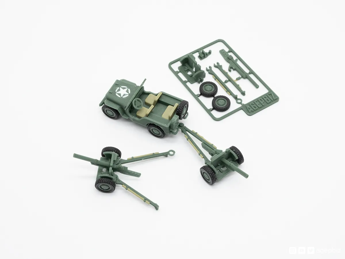37mm Gun M3 for the Jeep Kit Card, photo 3 of 4 - 37mm Gun M3 for the Jeep Kit Card Models, RC & Drones