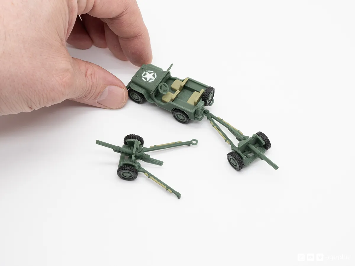 37mm Gun M3 for the Jeep Kit Card, photo 4 of 4 - 37mm Gun M3 for the Jeep Kit Card Models, RC & Drones