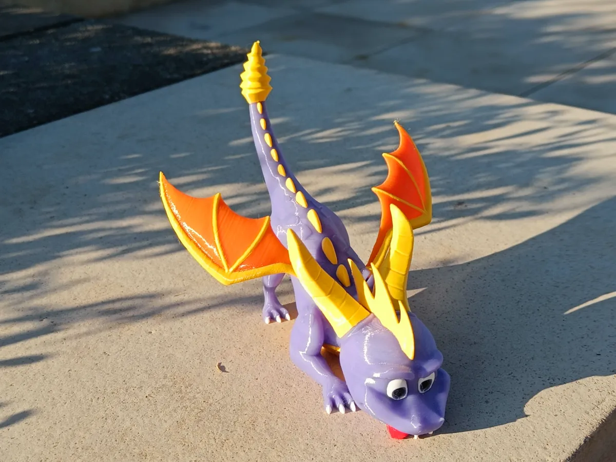 Multicolor Spyro Dragon with articulated wings, photo 3 of 4 - Multicolor Spyro Dragon with articulated wings Fidget & Sensory Toys