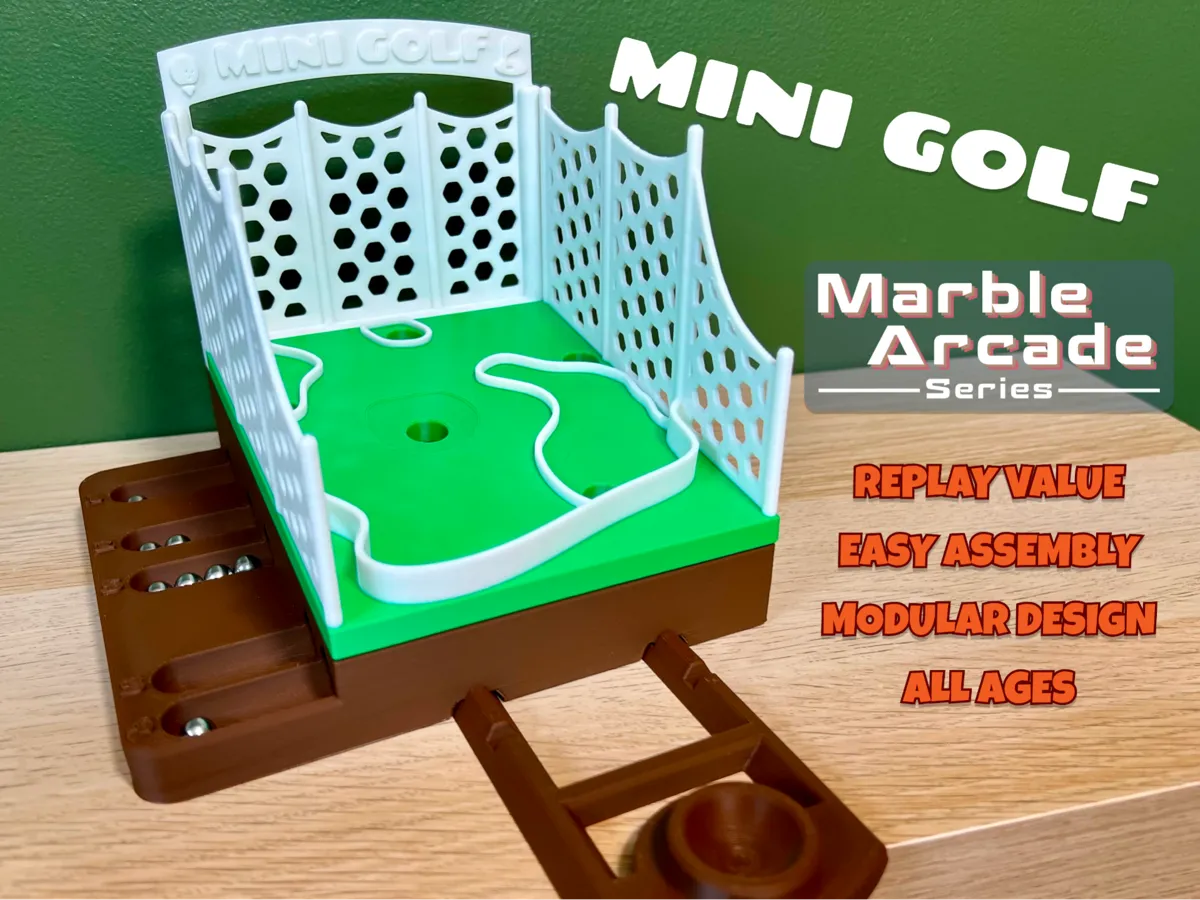 Mini Golf - Fun Marble Arcade Series - Golf Accessories, in stock