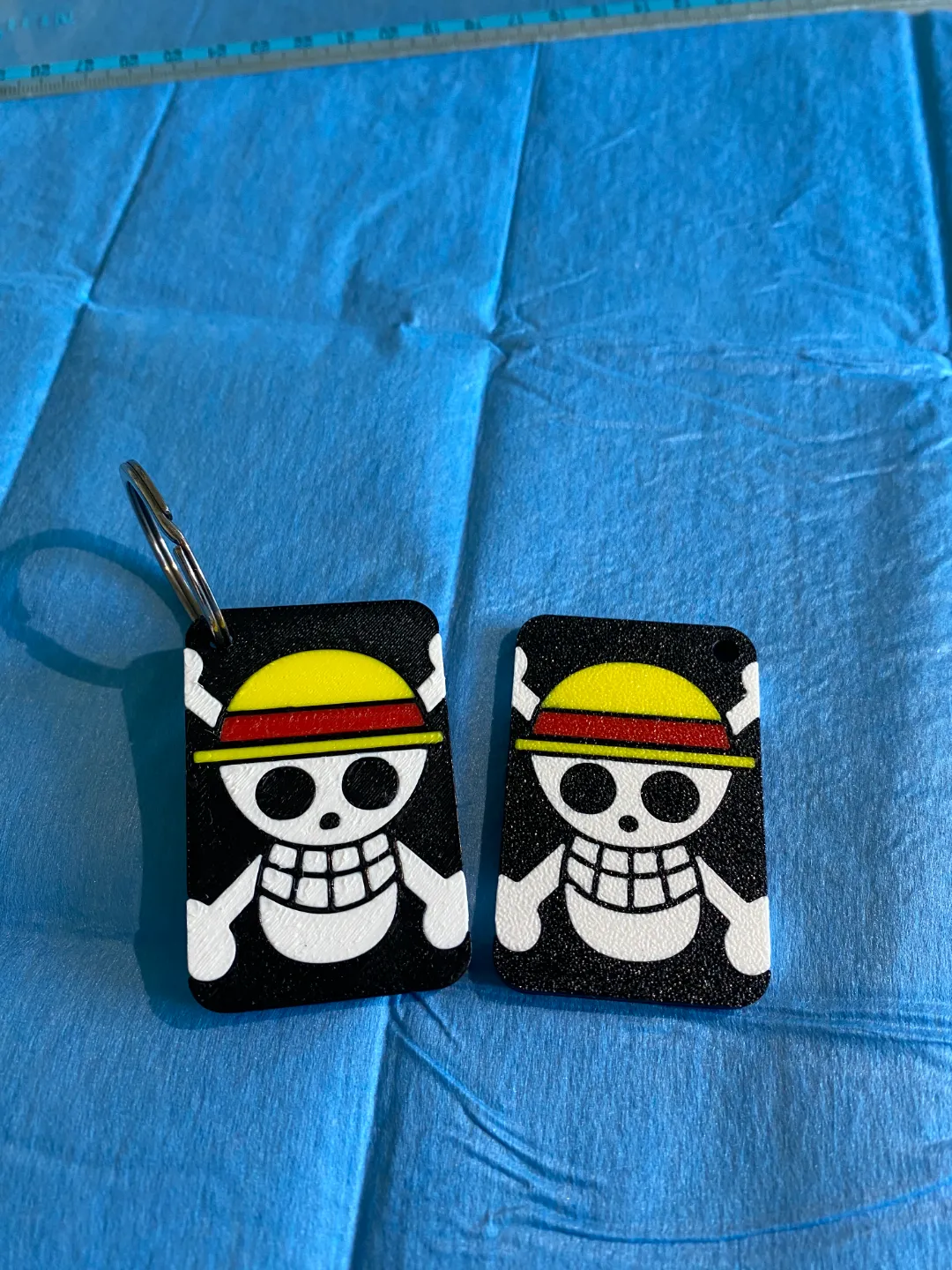 One Piece Flag Keychain, photo 2 of 4 - One Piece Flag Keychain Keychains