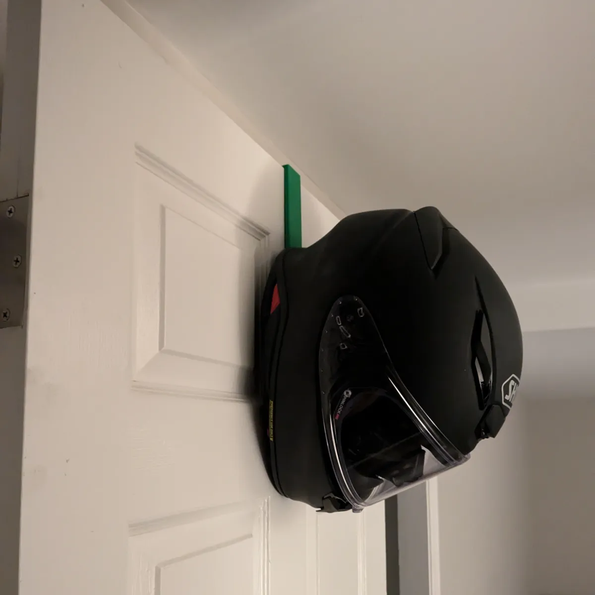 Motorcycle Helmet Hanger - Over Door, photo 2 of 4 - Motorcycle Helmet Hanger - Over Door Hobby & DIY