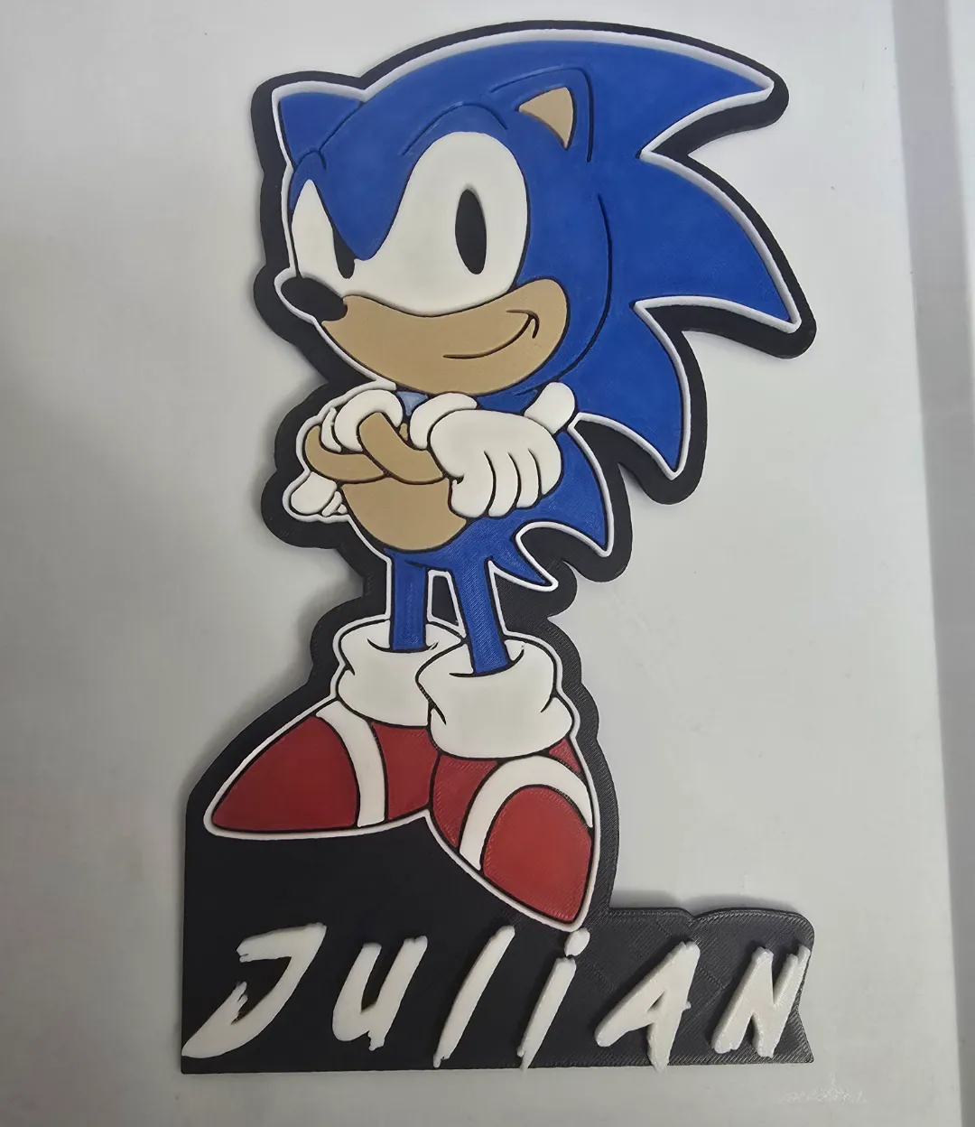 Customize sonic name plate