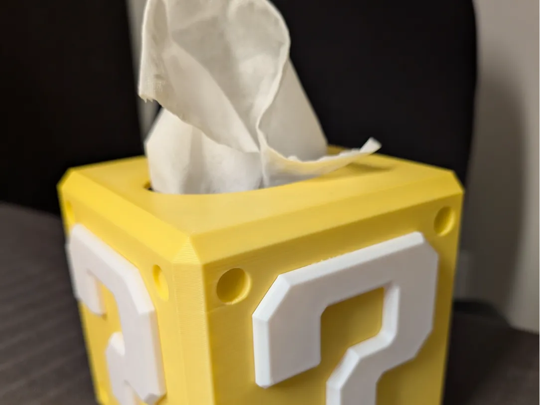 Super Mario Item Box Tissue Box
