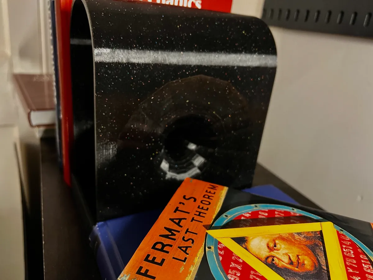 Wormhole booknook w/ Einstein's Field Equation, photo 3 of 4 - Wormhole booknook w/ Einstein's Field Equation Home Decor Items
