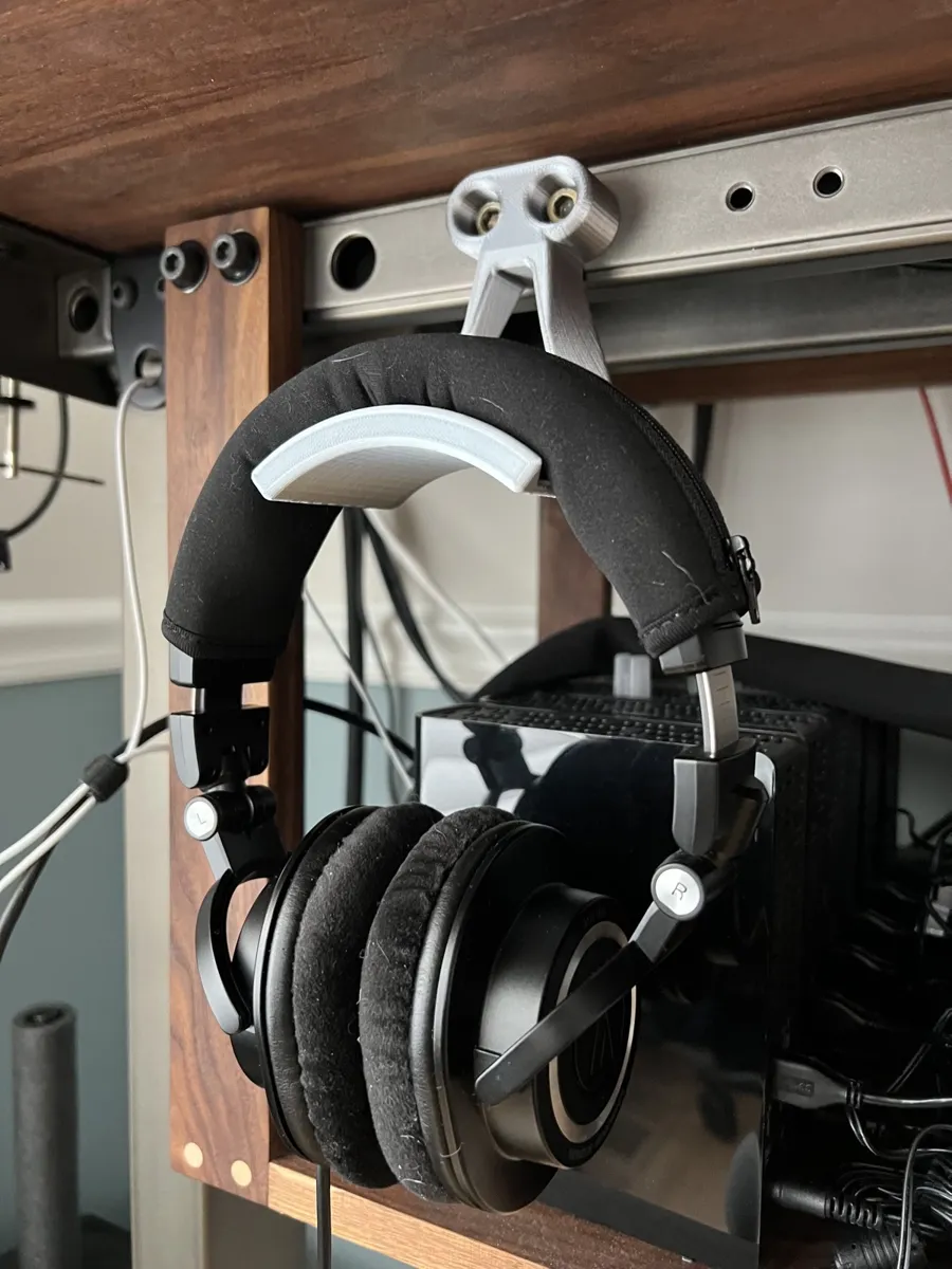 Headphone Holder for Uplift Adjustable Desk, photo 2 of 4 - Headphone Holder for Uplift Adjustable Desk Household