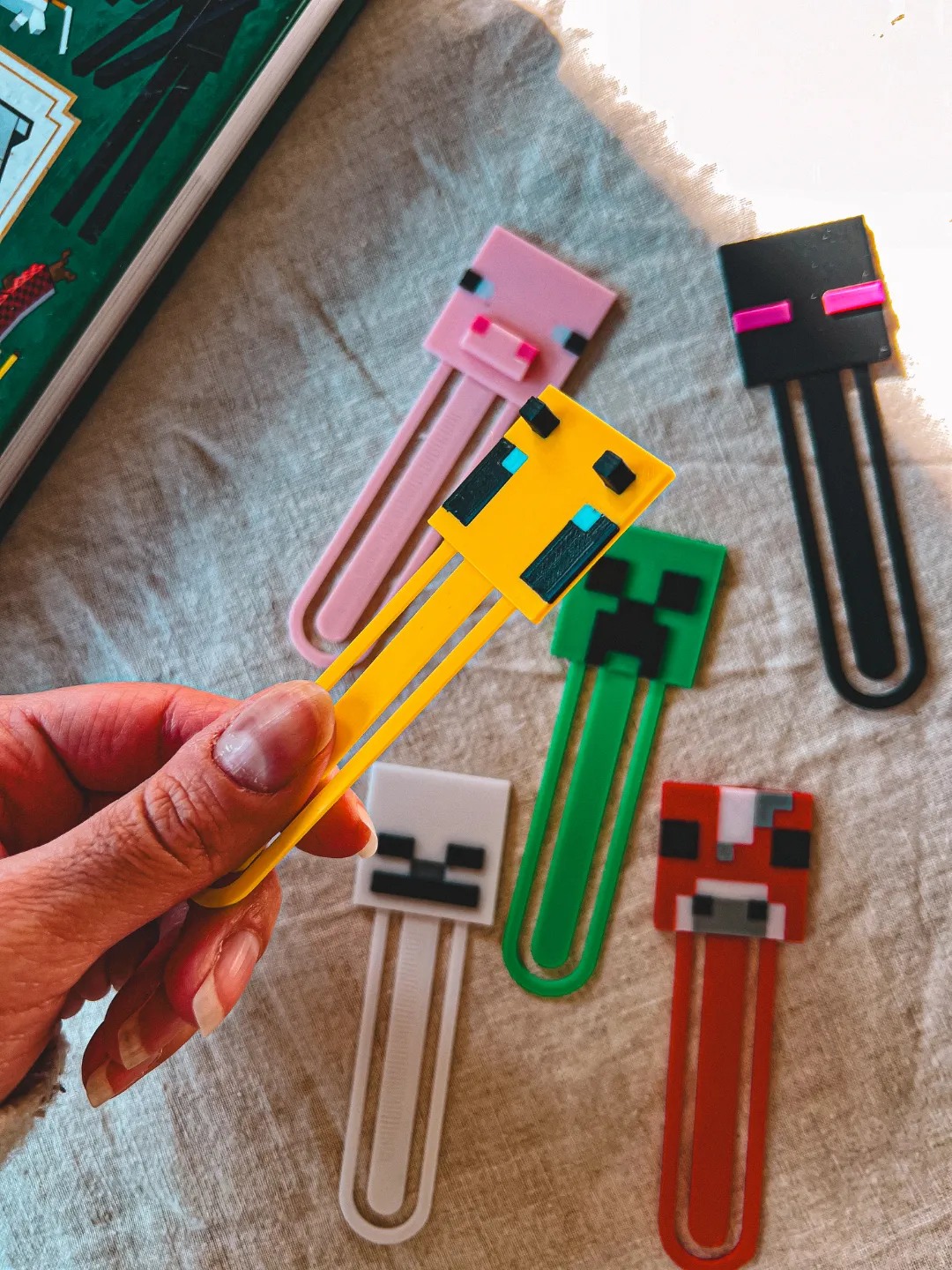 Minecraft Bookmark Collection, photo 4 of 4 - Minecraft Bookmark Collection Desk & Office