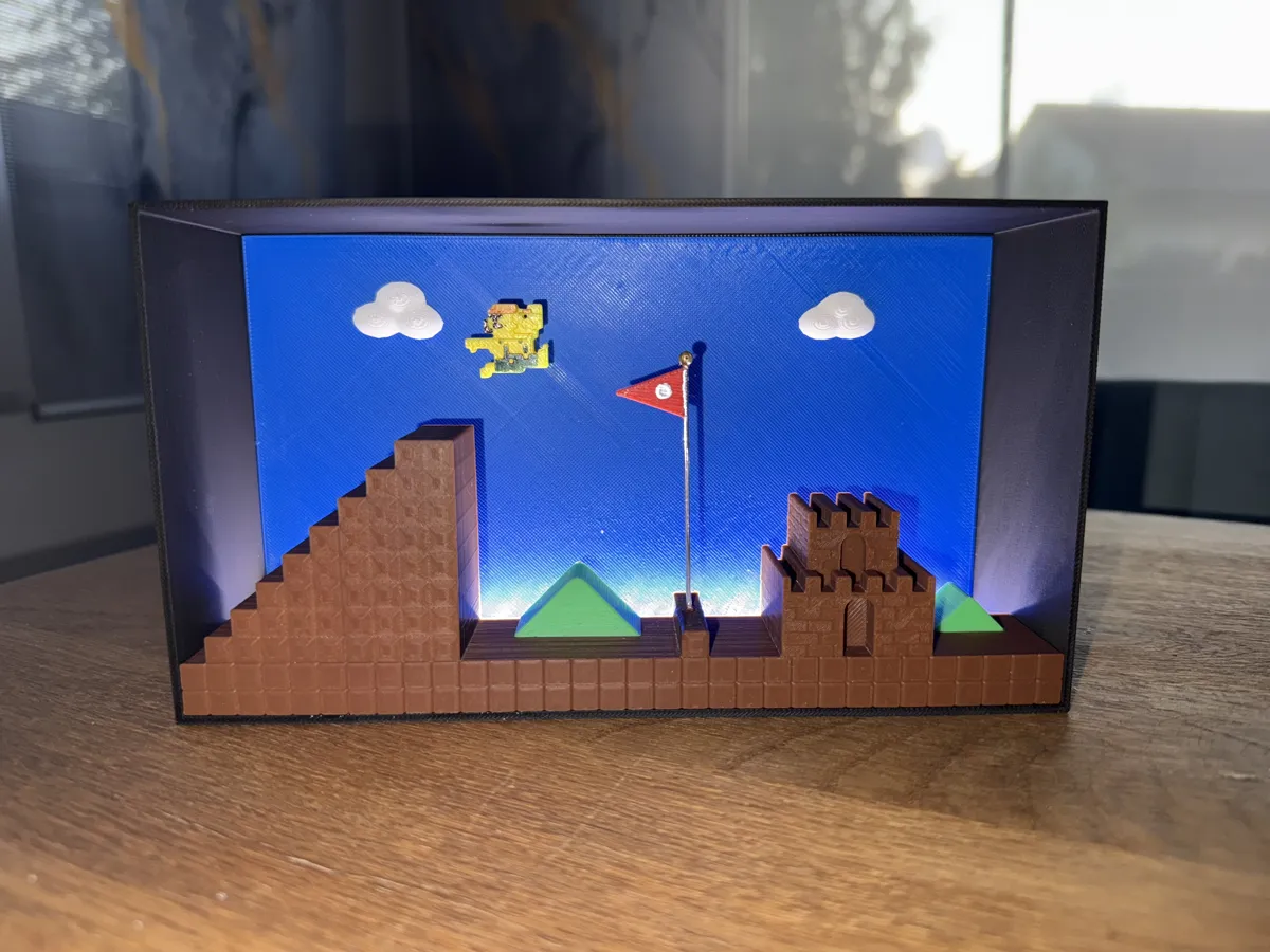 Pixel Jump, Mario's Level-Ende Diorama, photo 3 of 4 - Pixel Jump, Mario's Level-Ende Diorama Tools & Workshop