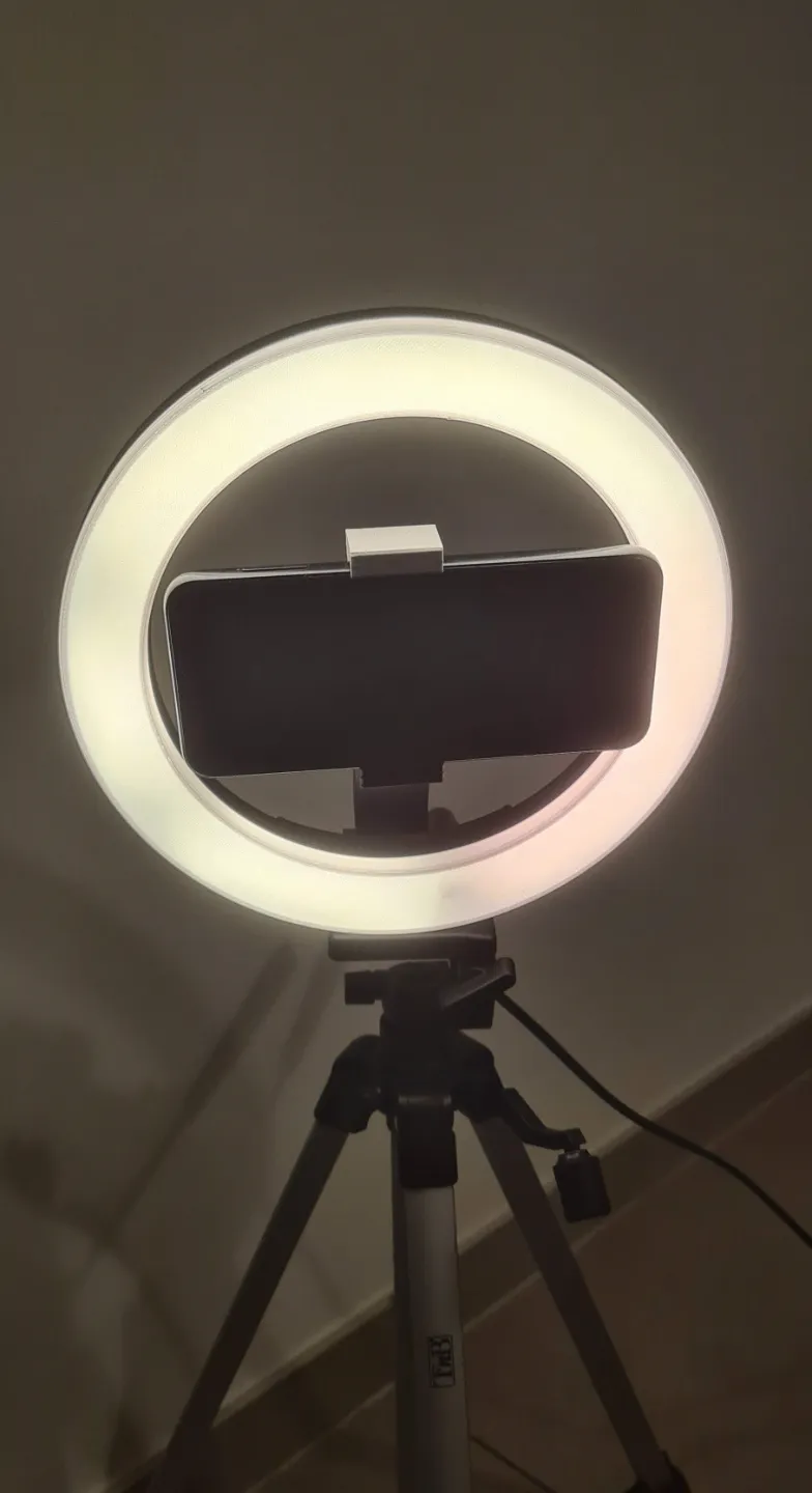 Selfie Ring Light Phone Holder, Tripod Mounted