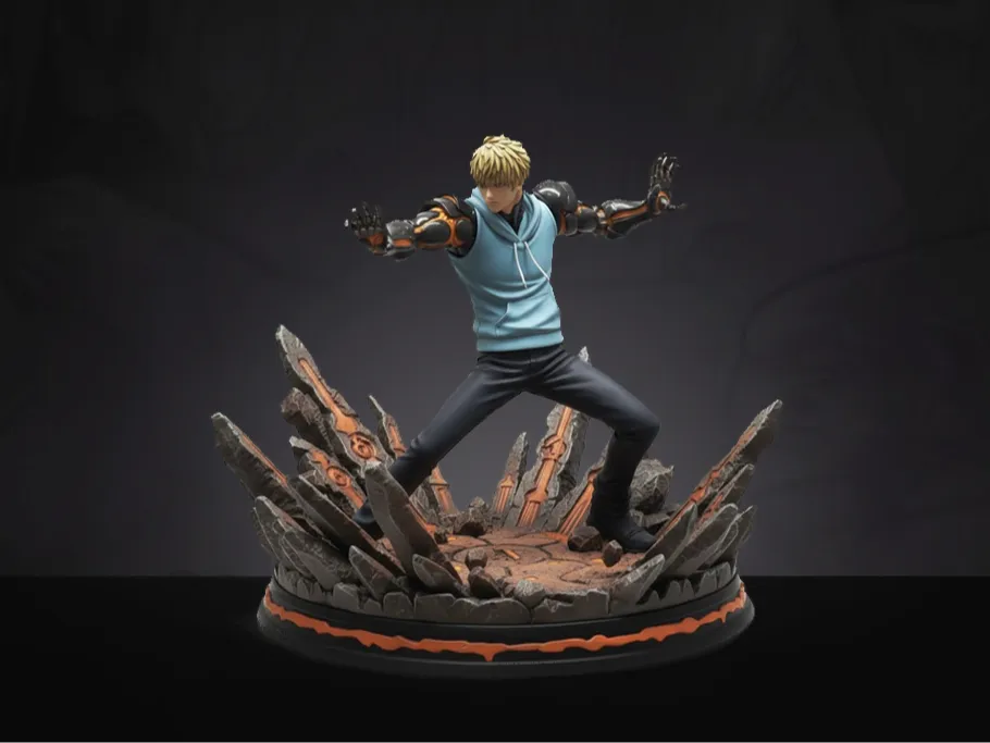One Punch Man - Genos Action Figure 3D Fan Art