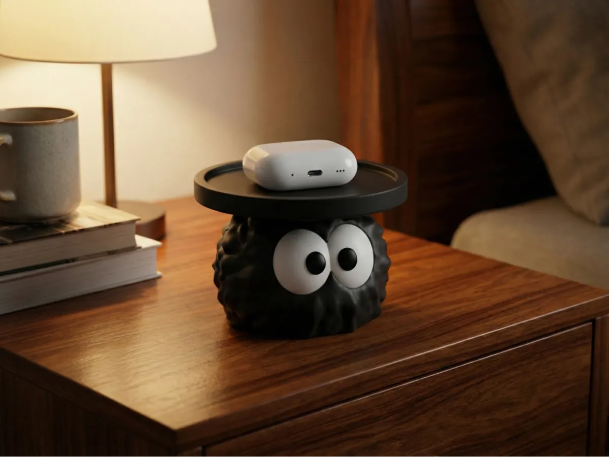 Ghibli Soot AirPod Stand/Tray|Anime Desk Organizer