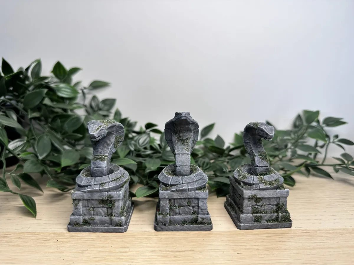 Ancient Serpent Statues, photo 4 of 4 - Ancient Serpent Statues Home Decor Items