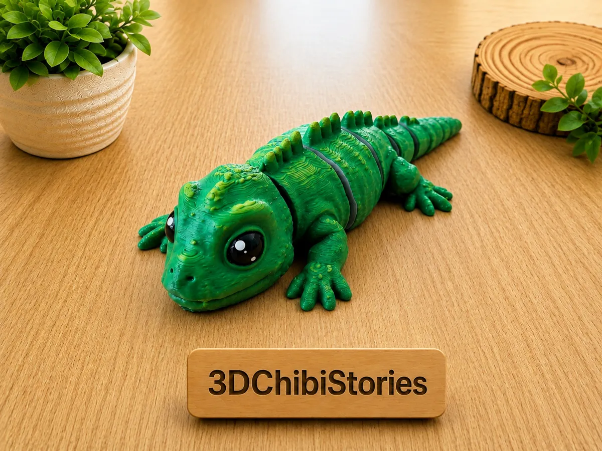 Cute Iguana Flexi | Single Color - Articulated Snakes & Lizards, in stock in India