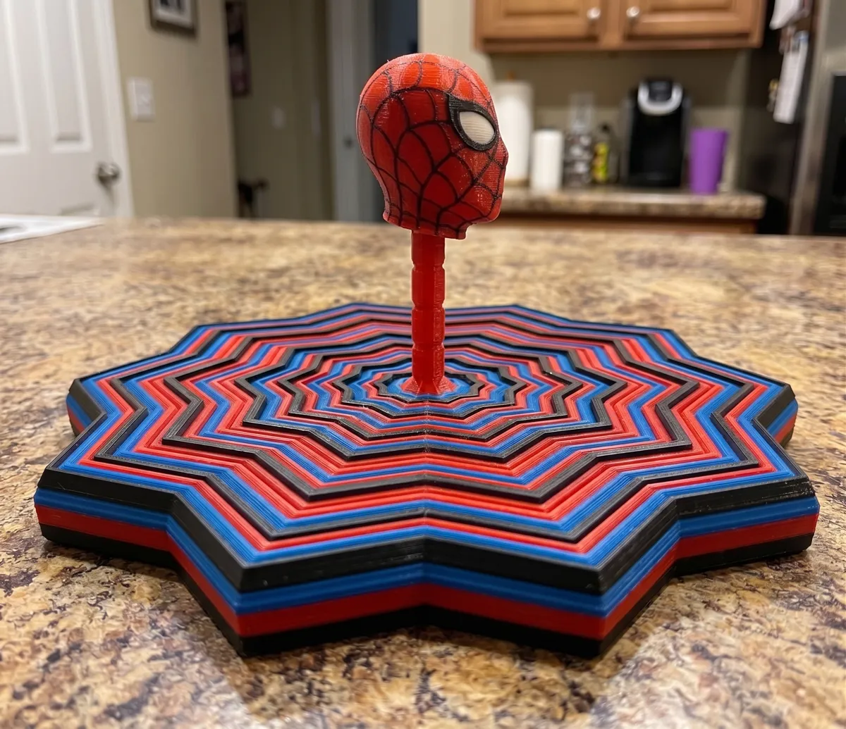 Spider-Man Concentric Fidget Toy, photo 3 of 4 - Spider-Man Concentric Fidget Toy Fidget & Sensory Toys