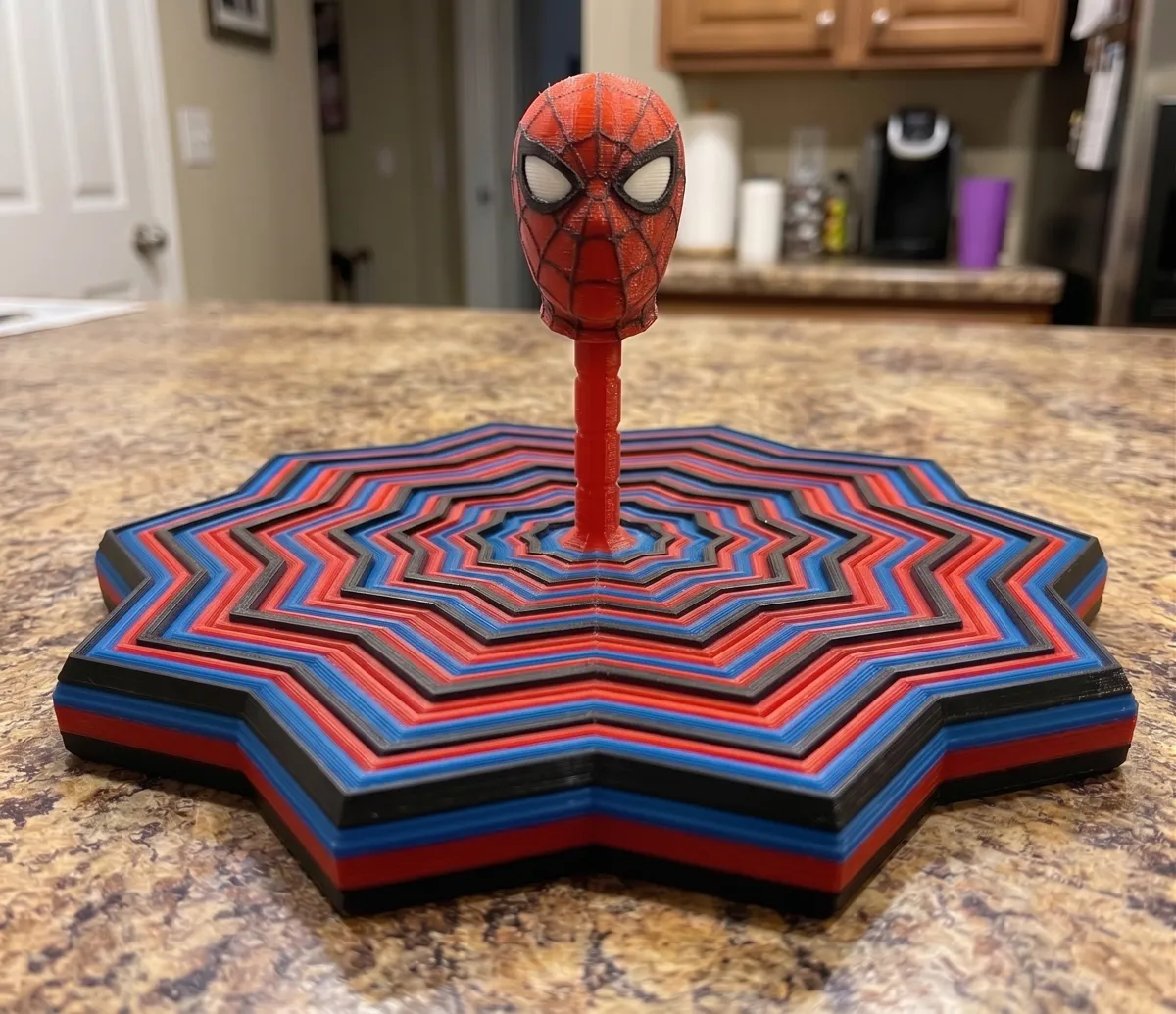 Spider-Man Concentric Fidget Toy, photo 4 of 4 - Spider-Man Concentric Fidget Toy Fidget & Sensory Toys