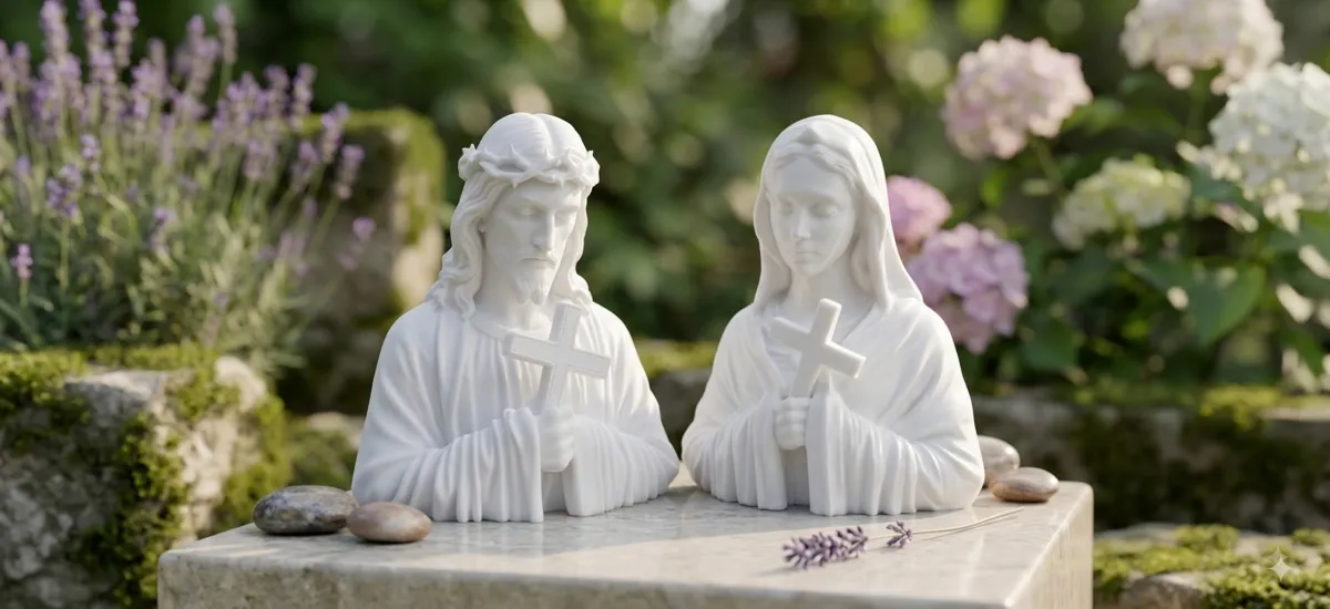 Virgin Mary Bust (Sacred Art Sculpture), photo 2 of 4 - Virgin Mary Bust (Sacred Art Sculpture) Spiritual & Festive