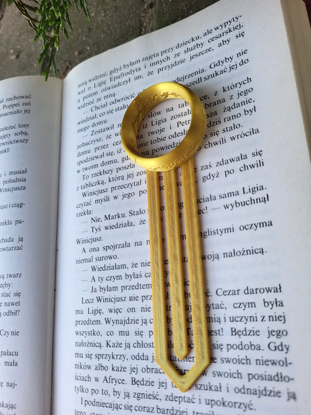 LOTR BOOKMARK RING Lord of the rings, photo 3 of 4 - LOTR BOOKMARK RING Lord of the rings Desk & Office