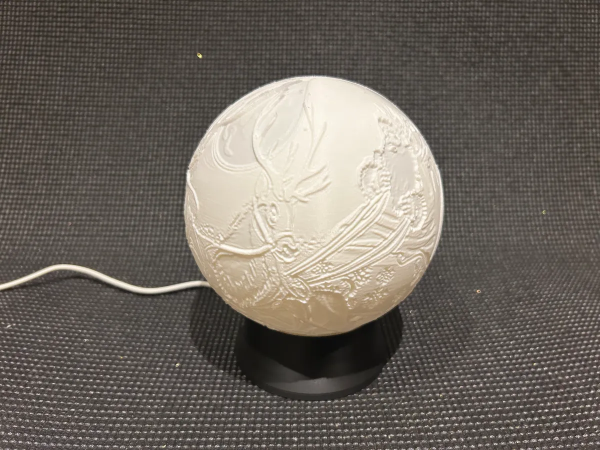 Santa light up globe - to be used with my led base, photo 3 of 4 - Santa light up globe - to be used with my led base Lamps & Lighting