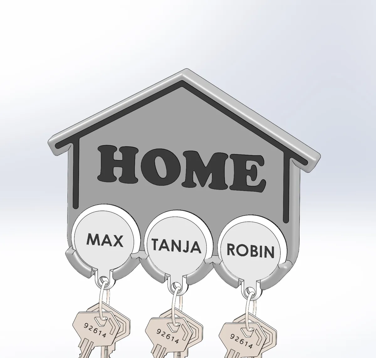 AirTag keys wall holder, photo 4 of 4 - AirTag keys wall holder Mobile & Device Accessories