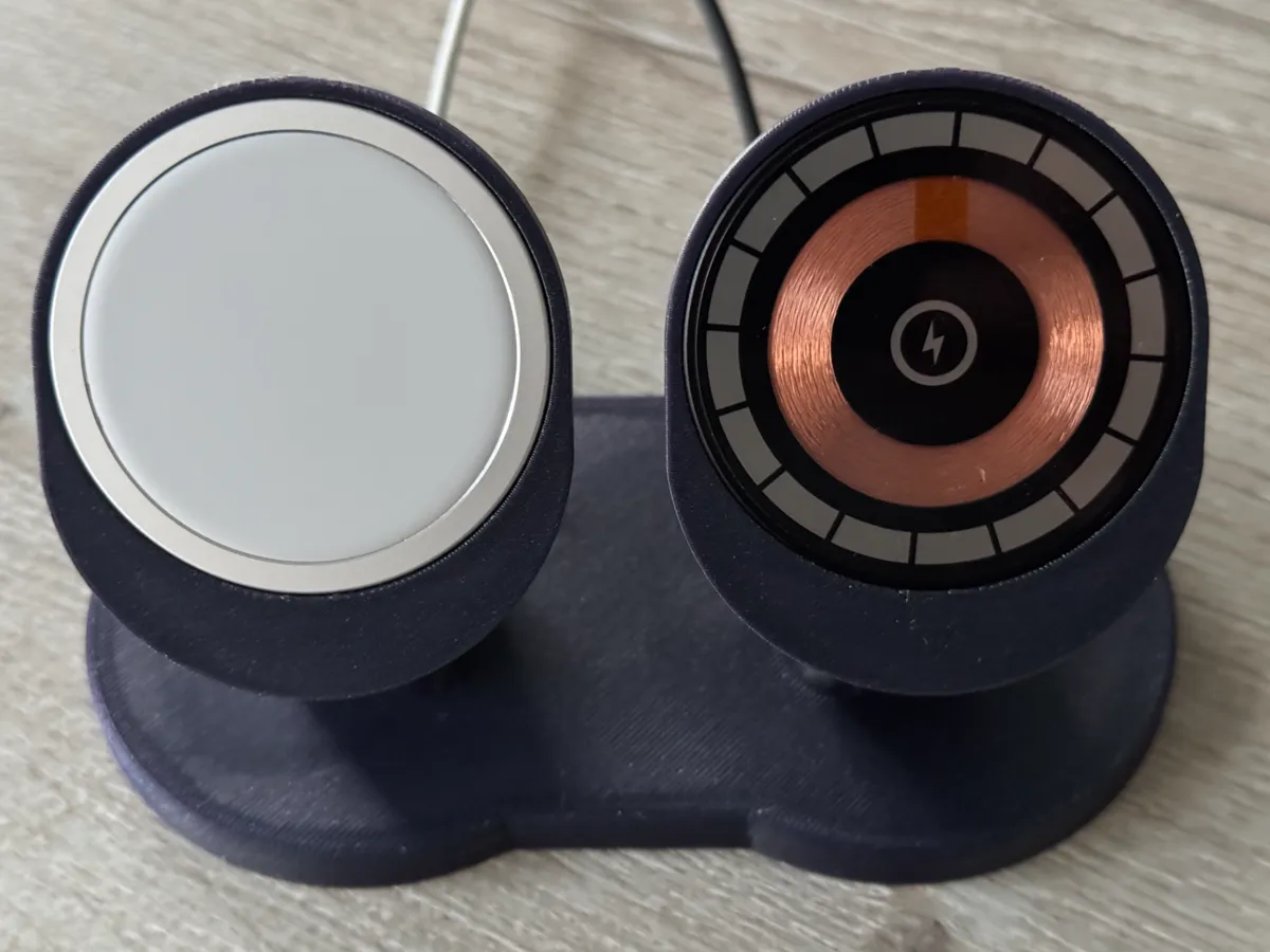double phone holder with wireless charging support - Wireless Charger Stands, in stock