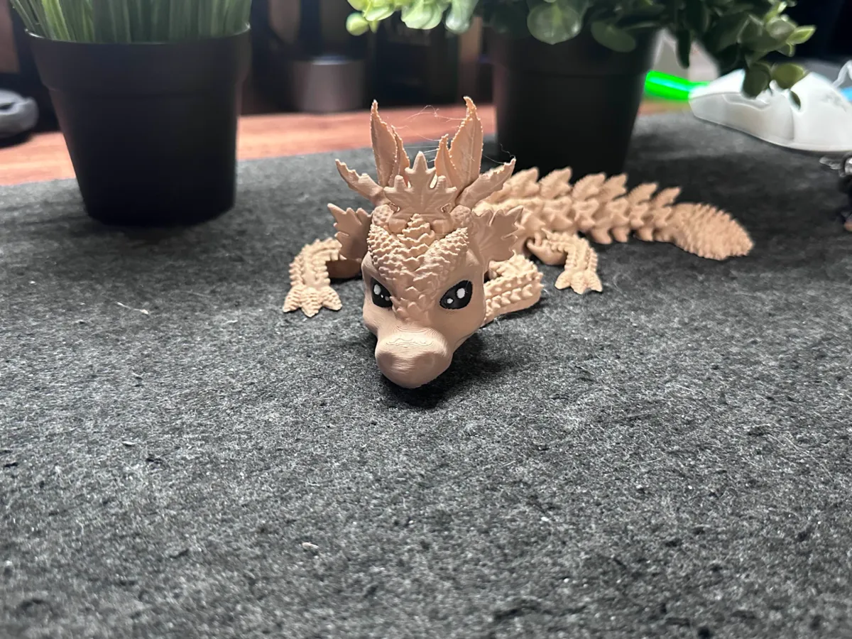 Baby Articulated Autumn Dragon, photo 2 of 3 - Baby Articulated Autumn Dragon Fidget & Sensory Toys