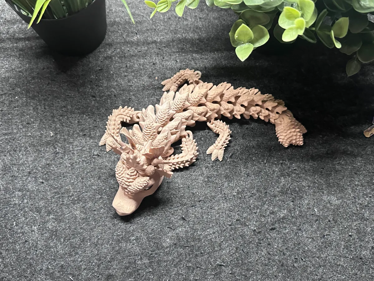 Baby Articulated Autumn Dragon, photo 3 of 3 - Baby Articulated Autumn Dragon Fidget & Sensory Toys