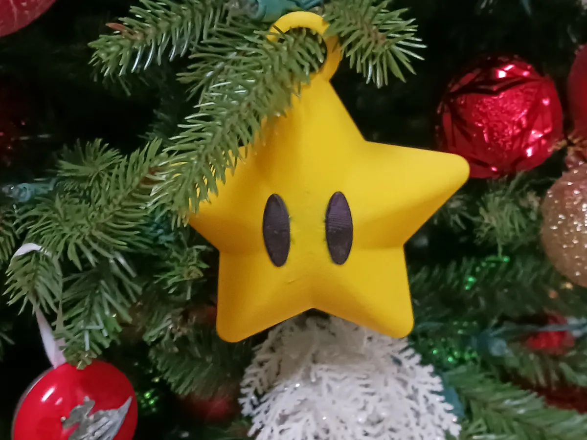 Super Mario Super Star Ornament - Mario & Luigi Figures, in stock