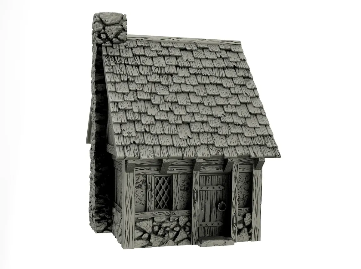 28mm Medieval Fantasy House "Dickens Den", photo 4 of 4 - 28mm Medieval Fantasy House "Dickens Den" Figurines & Collectibles