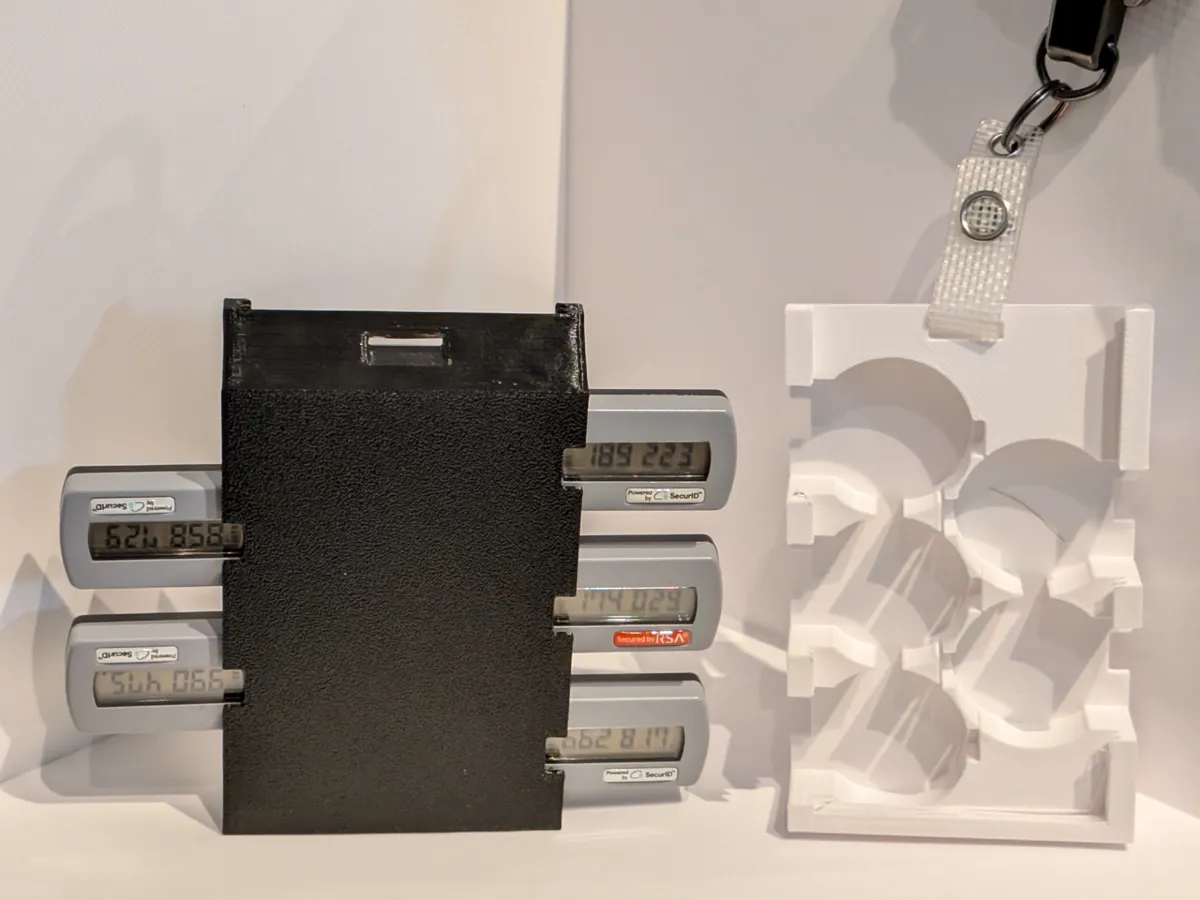 5 RSA Token FOB + 2 ID Card Badge Holder - ID Card & Badge Holders, in stock