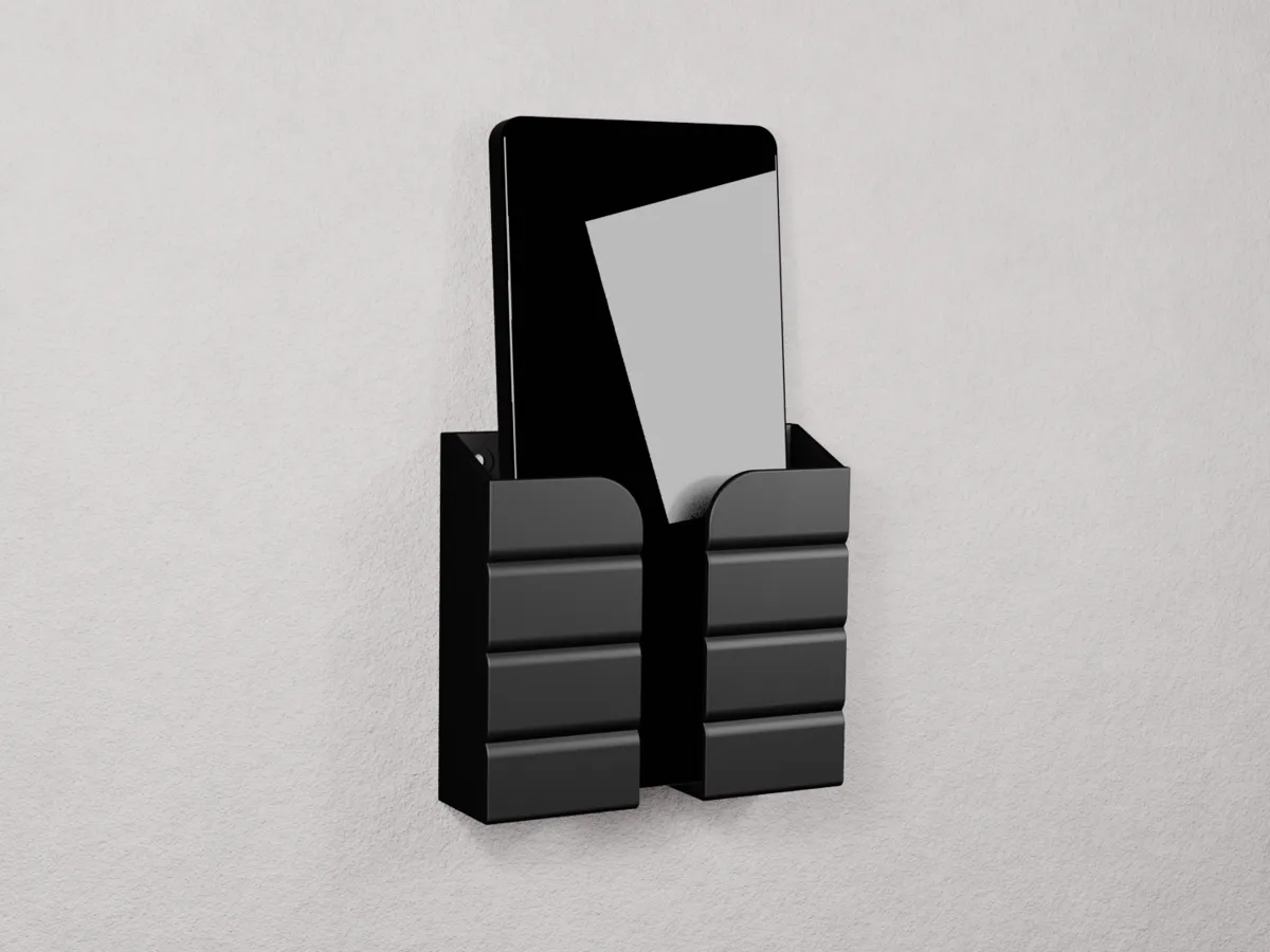 Wall Mounted Phone and Remote Holder