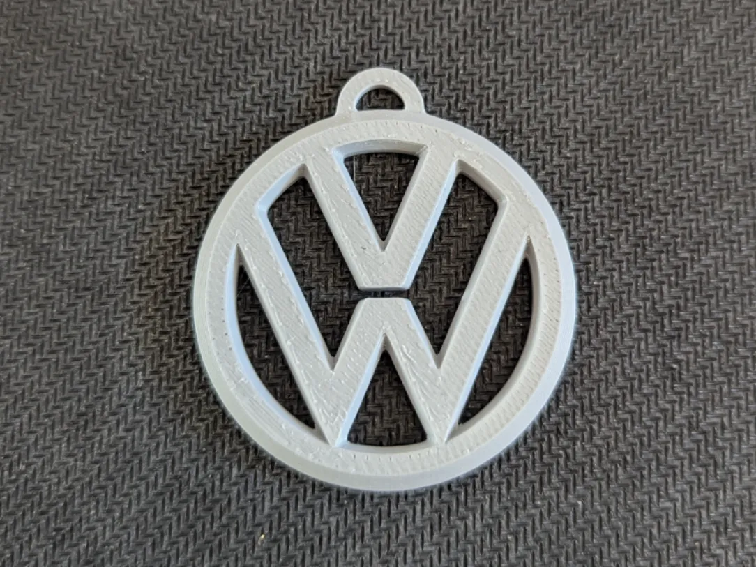 VW Volkswagen logo keychain