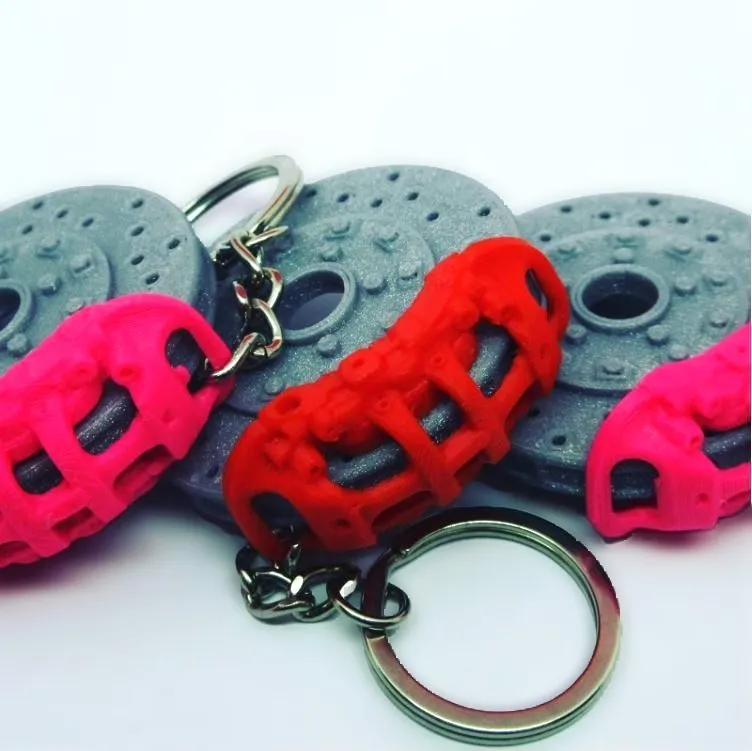 Caliper Brake Disk Keychain key ring