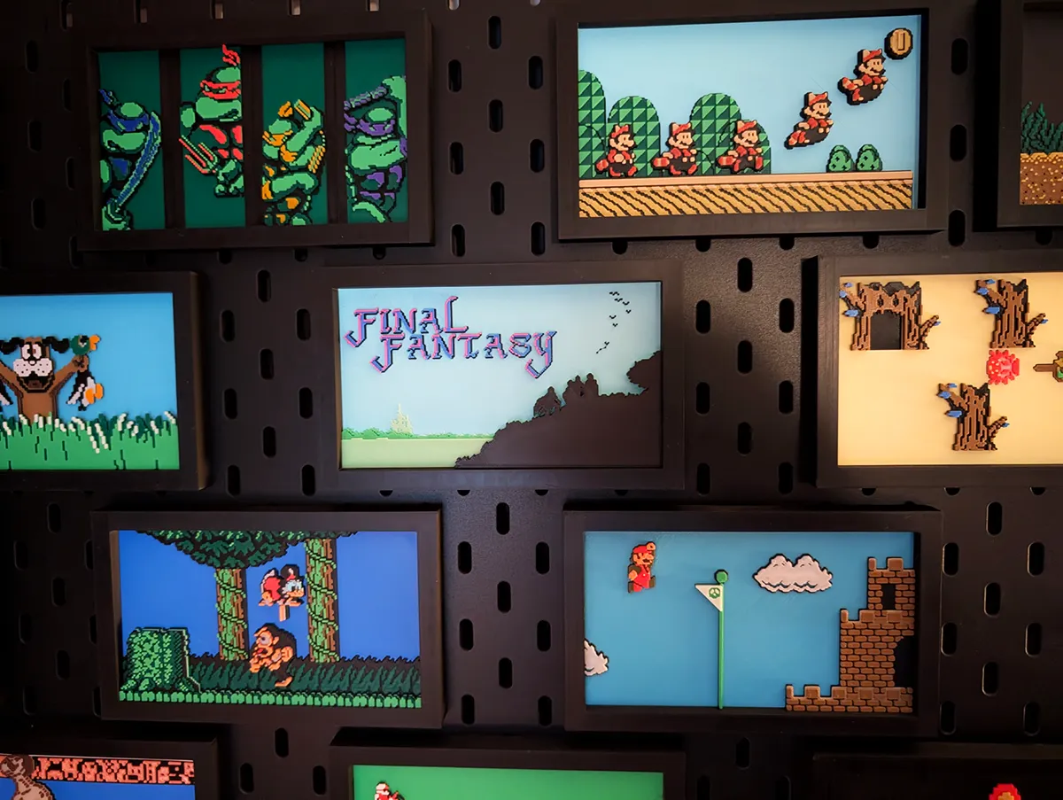 Final Fantasy Bridge Pixel Wall Art, photo 3 of 4 - Final Fantasy Bridge Pixel Wall Art Home Decor Items