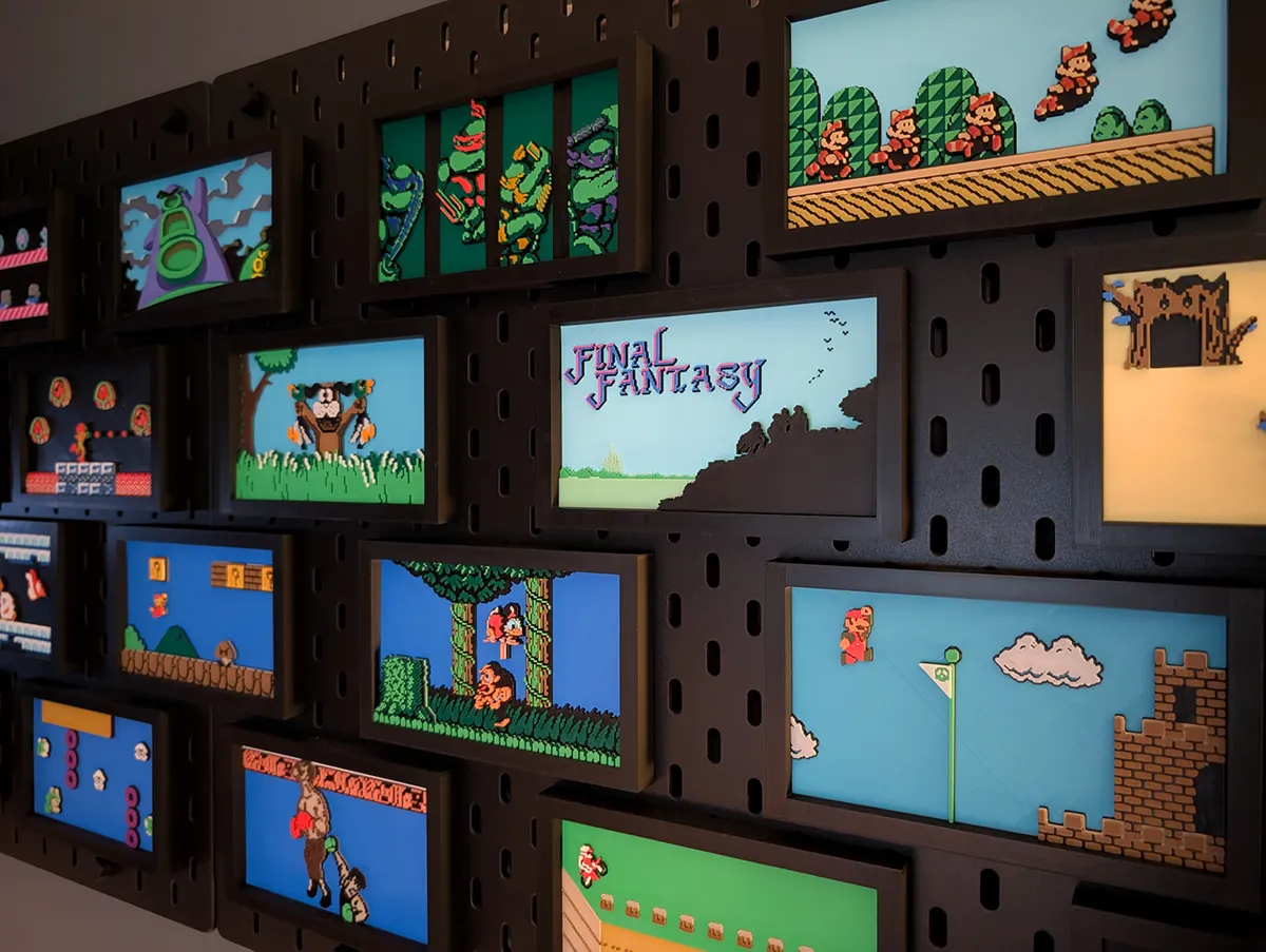 Final Fantasy Bridge Pixel Wall Art, photo 4 of 4 - Final Fantasy Bridge Pixel Wall Art Home Decor Items