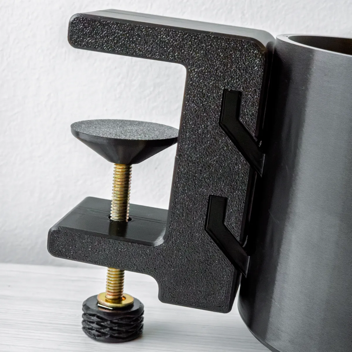 Desk Clamp Mug & Headphone Combo Holder (M6 Bolt), photo 3 of 4 - Desk Clamp Mug & Headphone Combo Holder (M6 Bolt) Mobile & Device Accessories