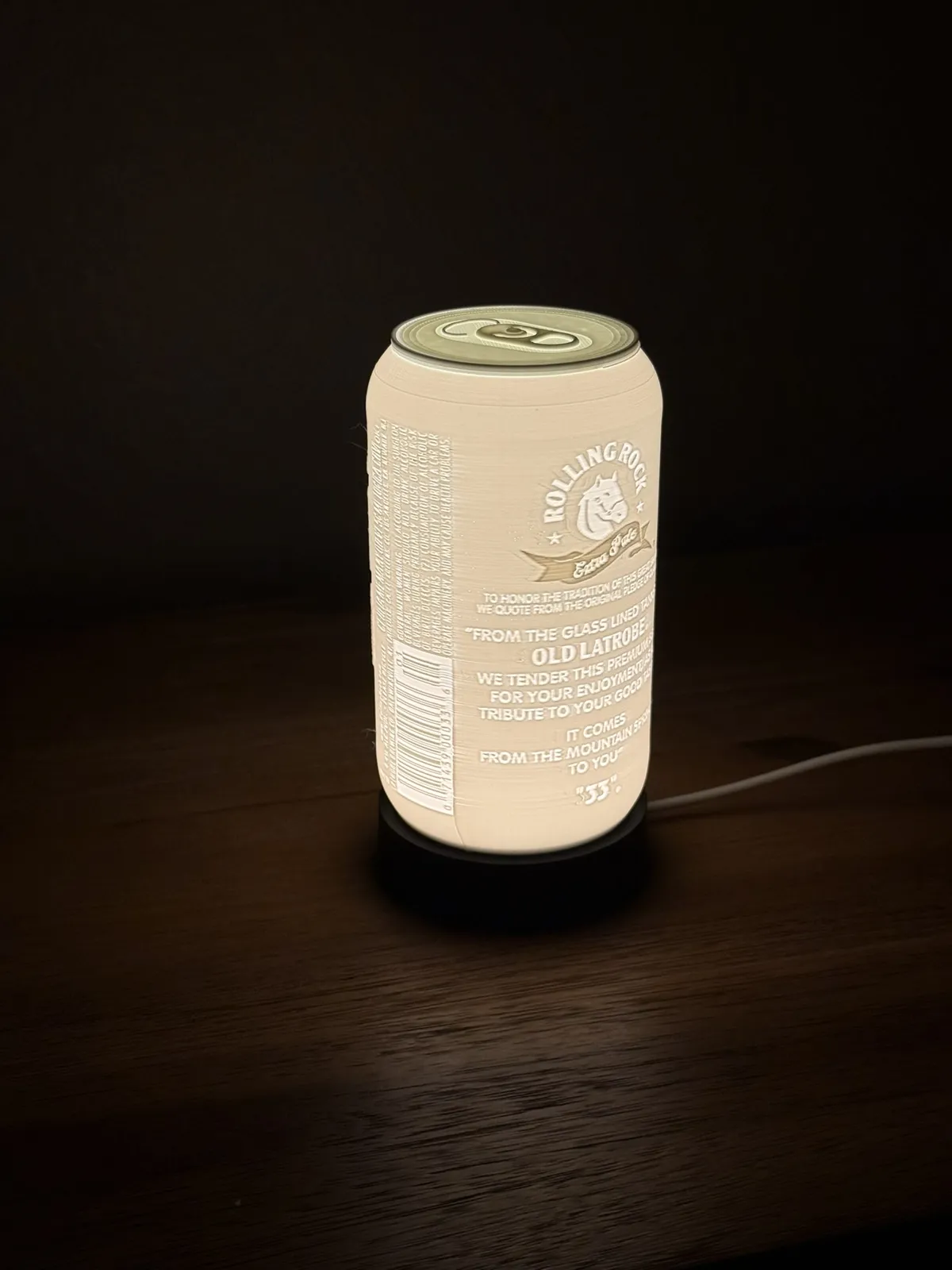 Rolling Rock Extra Pale Beer Can (Lighted Litho), photo 4 of 4 - Rolling Rock Extra Pale Beer Can (Lighted Litho) Kitchen & Dining