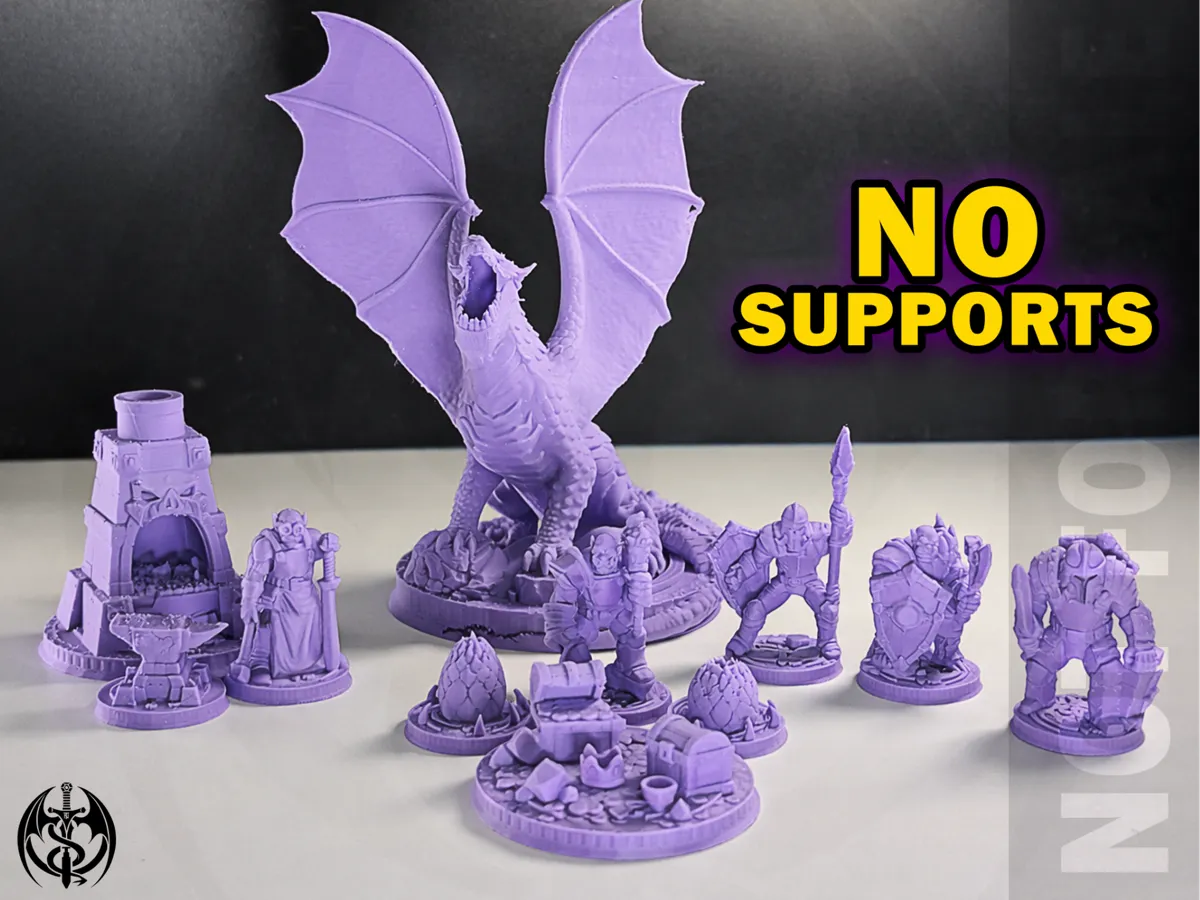 Dragon & Orc 11 Pack - 32mm miniatures