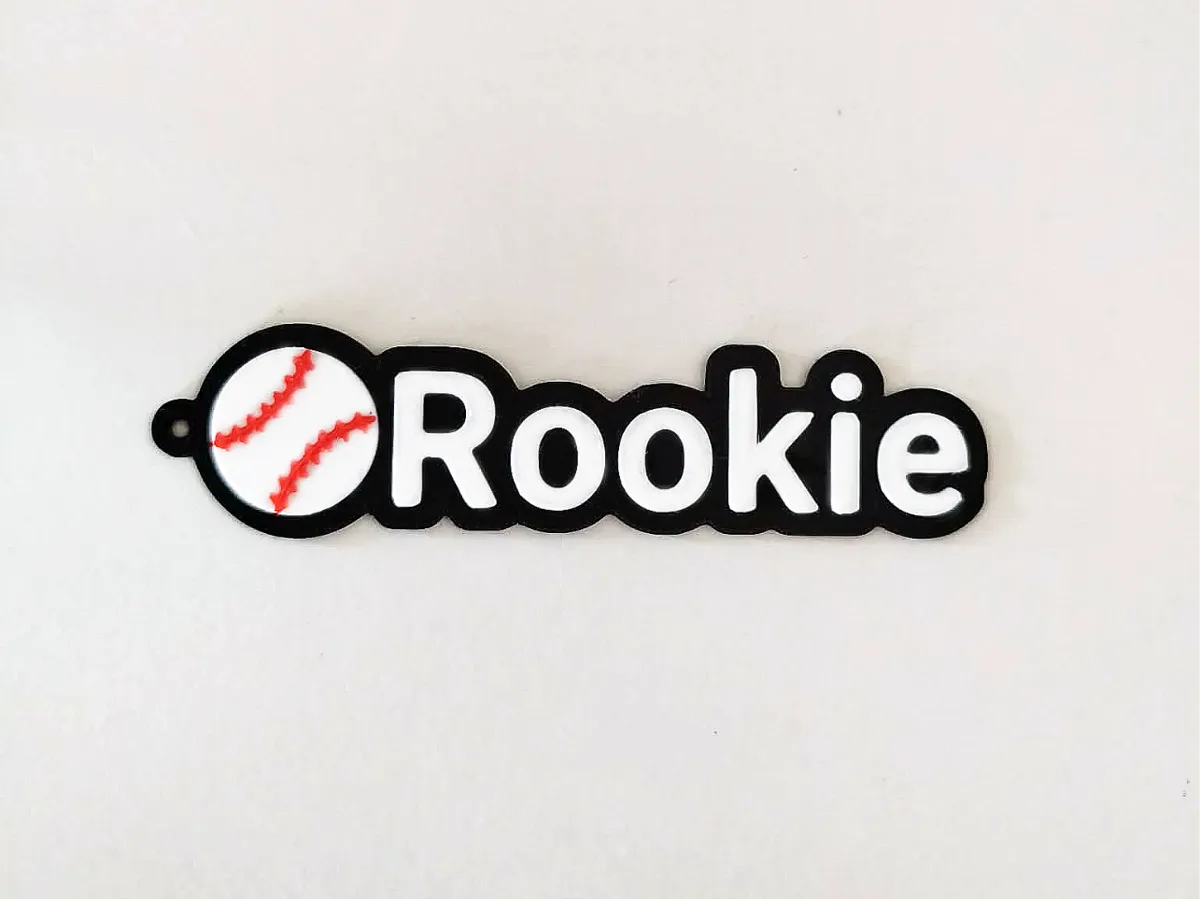 Baseball Name Keychain - Rookie