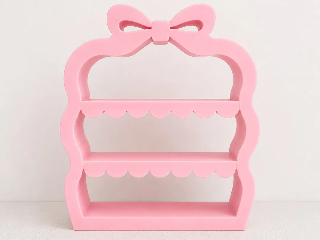 Cute Bow Display Shelf Organizer