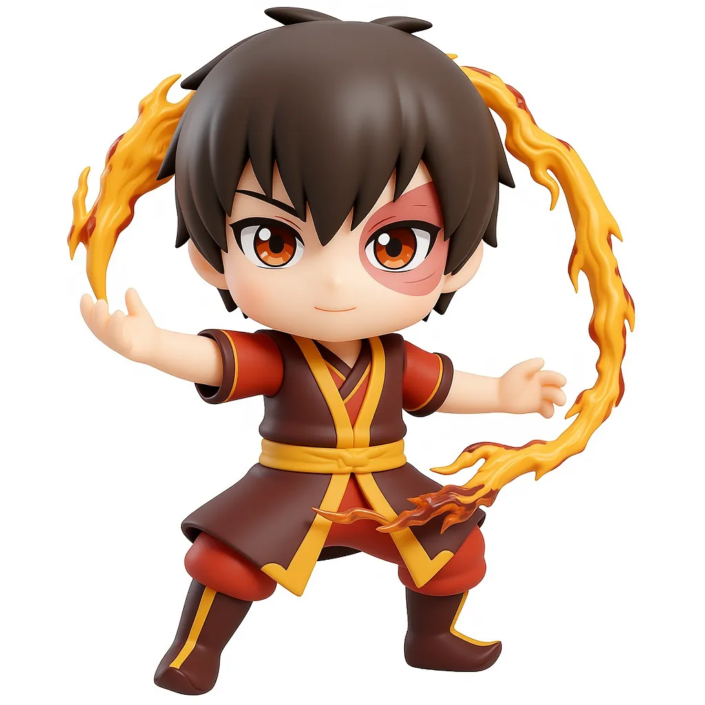 Prince Zuko Firebending Chibi Figure, photo 3 of 3 - Prince Zuko Firebending Chibi Figure Figurines & Collectibles