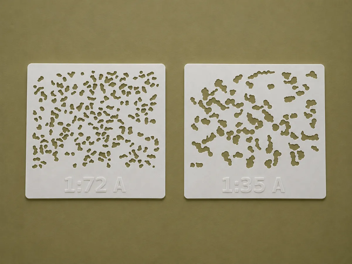 WW2 German Disc Camouflage set - 20 Stencils - Other Hobby & DIY, in stock in India
