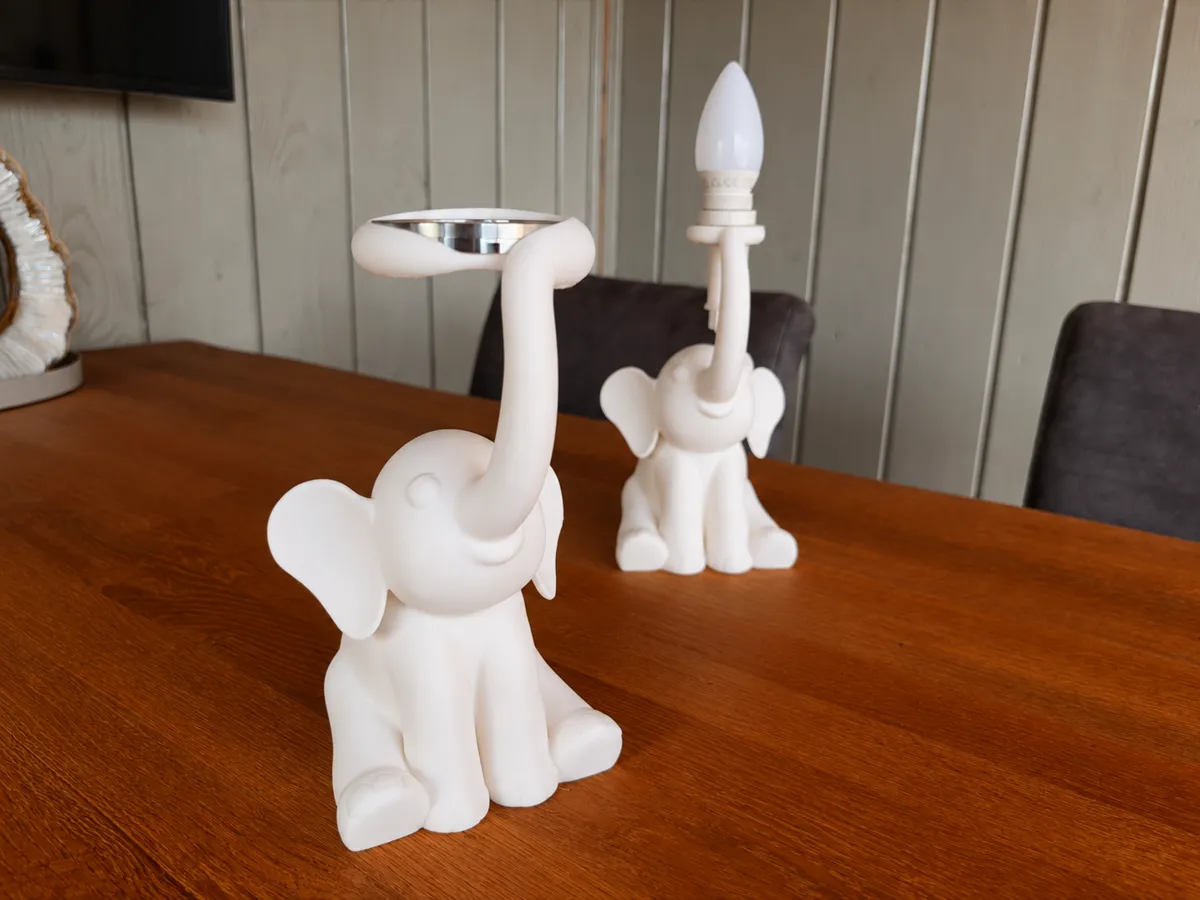 Elephant Table Lamp - Lamp kit-001 / E14 lamp, photo 4 of 4 - Elephant Table Lamp - Lamp kit-001 / E14 lamp Lamps & Lighting