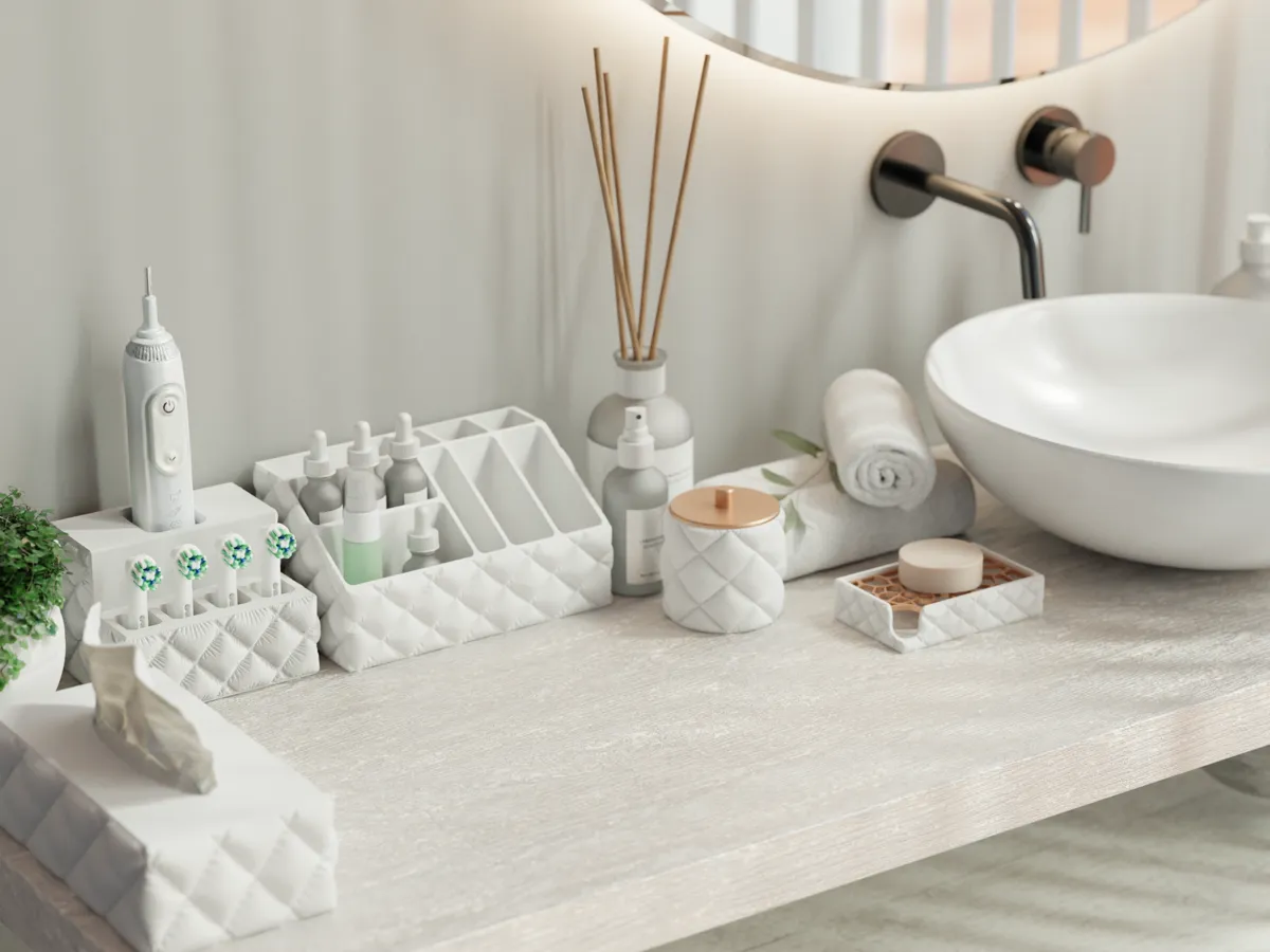 MakeUp Organizer (Inflated Bathroom Set), photo 3 of 4 - MakeUp Organizer (Inflated Bathroom Set) Bath & Personal Care
